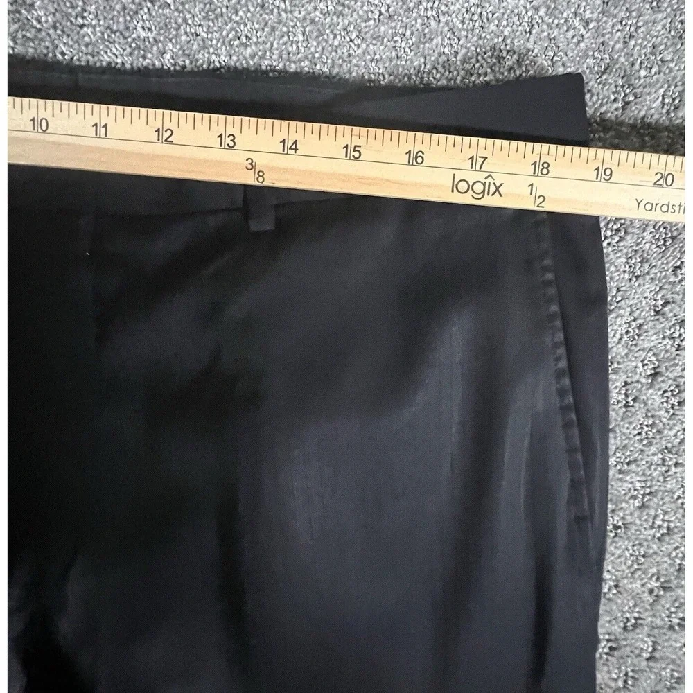 Hugo‎ Boss Scorsese Movie Suit Mens 42L Black 3-Button Wool Blend Made in USA